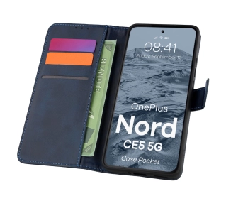Bizon z klapką Pocket do OnePlus Nord CE5 Granatowy