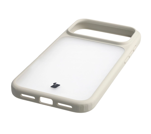 Bizon Angelo do Apple iPhone 17 Pro Max z beżową ramką