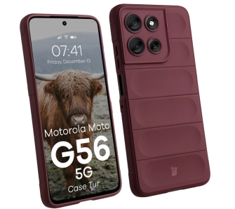 Etui Bizon Tur do Motorola Moto G56 5G Ciemnofioletowy