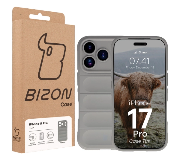 Bizon Tur do Apple iPhone 17 Pro Jasnoszary