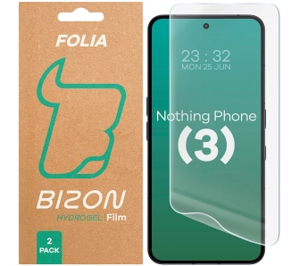 Folia hydrożelowa Bizon na ekran Hydrogel Front do Nothing Phone (3) 2 sztuki