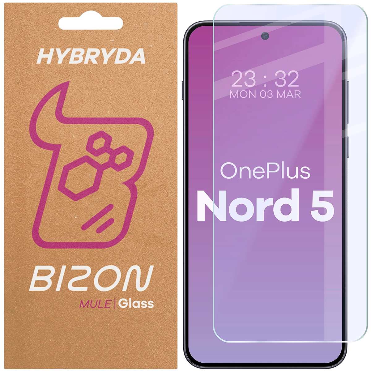 Szkło hybrydowe Bizon Elastyczne Mule do OnePlus Nord 5