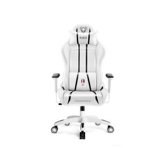 Fotel Diablo Chairs X-One 2.0 Small do 90kg Skóra ECO Biało-czarny