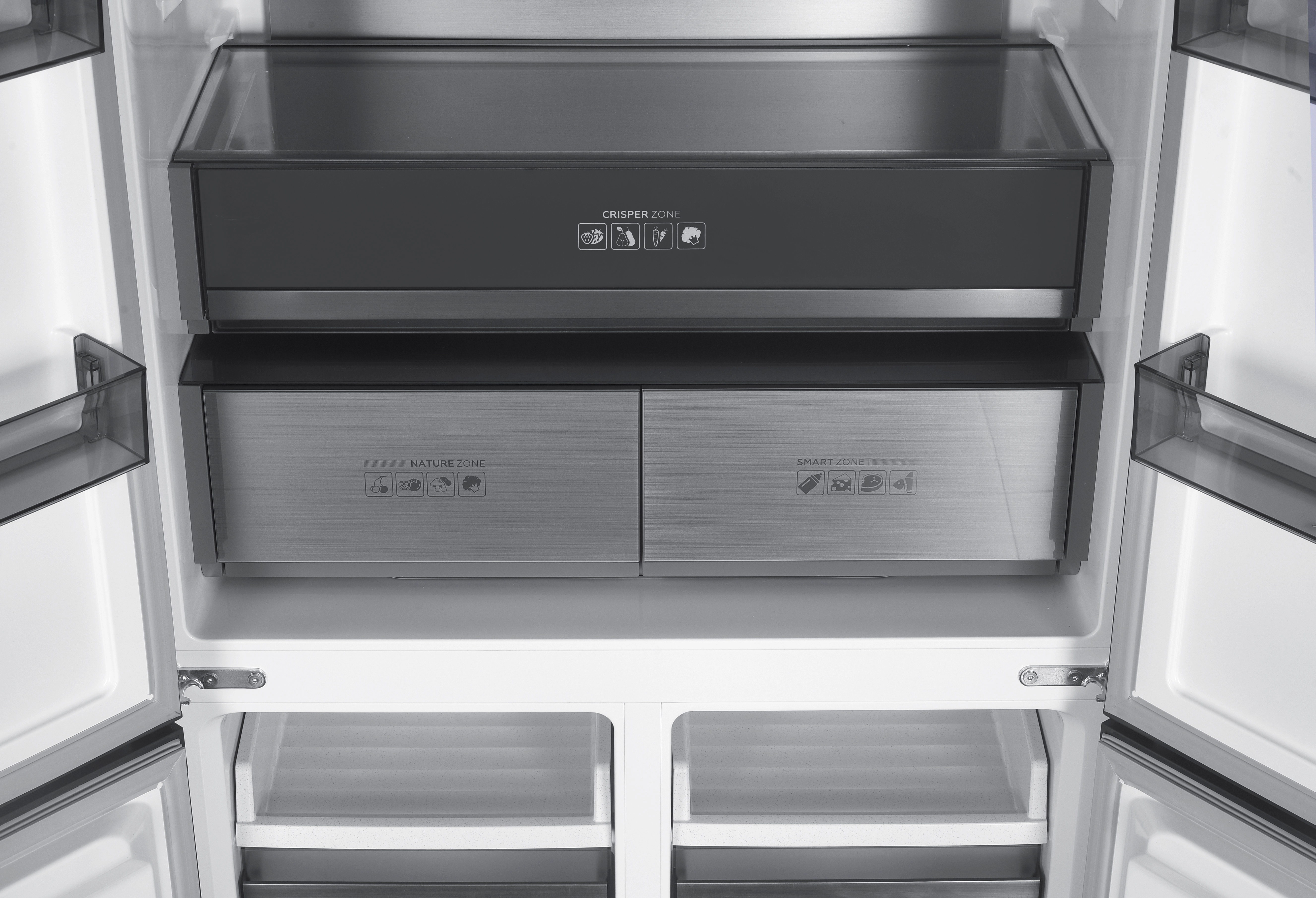 Lodówka MPM SBS 503-SSI-13/D Funkcje AI Pełny No Frost 190,2cm