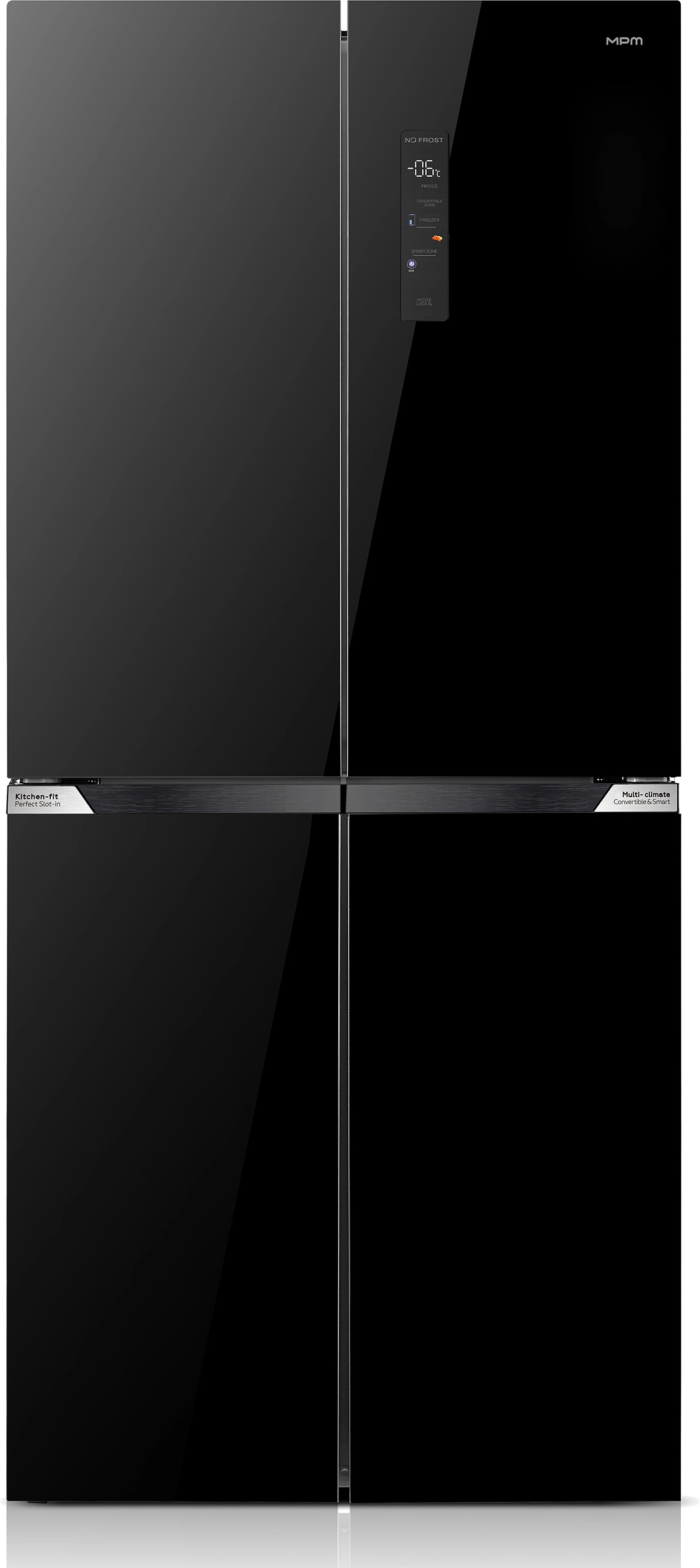 Lodówka MPM SBS 503-SSI-13/D Funkcje AI Pełny No Frost 190,2cm Czarny
