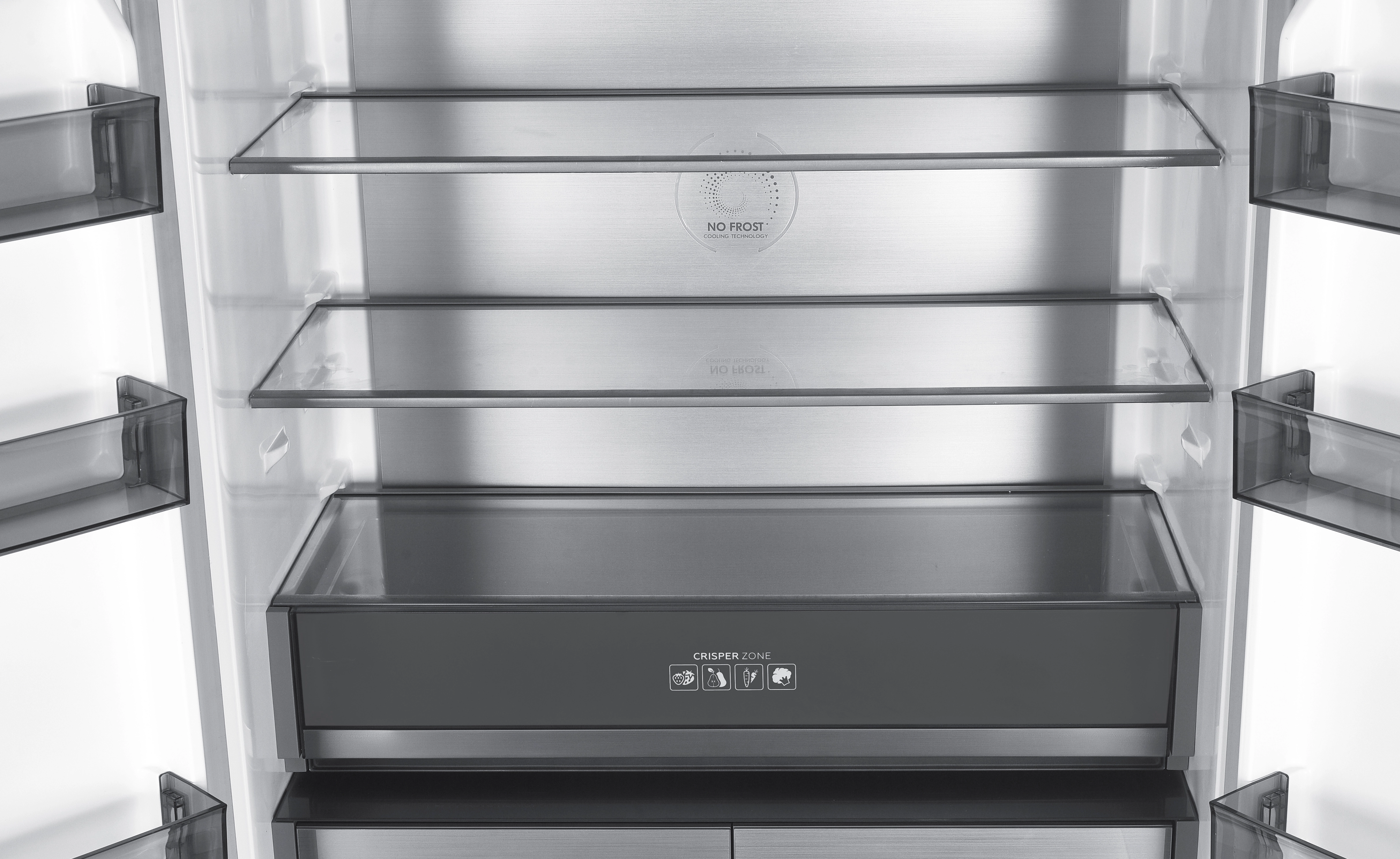 Lodówka MPM SBS 503-SSI-13/D Funkcje AI Pełny No Frost 190,2cm