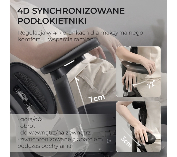 Sihoo Doro S100 Biurowy do 150kg Tkanina Czarny - Kup na Raty - RRSO 0%