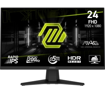 Monitor MSI MAG 244F 23,8" Full HD Rapid IPS 200Hz 0,5ms GTG Gamingowy