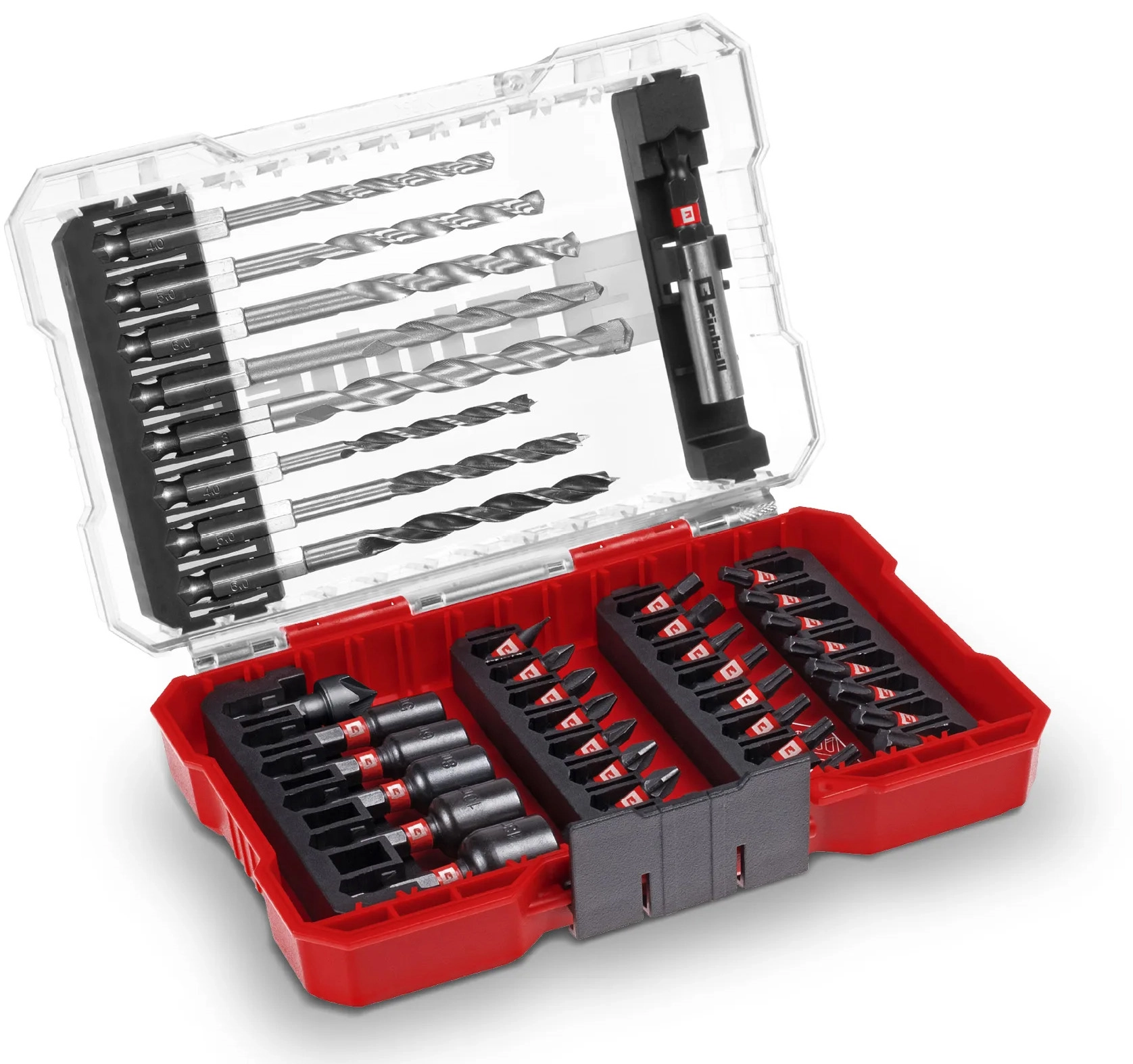 Zestaw wierteł i końcówek wkręcających Einhell M-Case 49108759 (39 szt.)