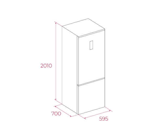 Teka RBF 88680 DSS Pełny No Frost 201cm Ciemny stalowy - Kup na Raty - RRSO 0%