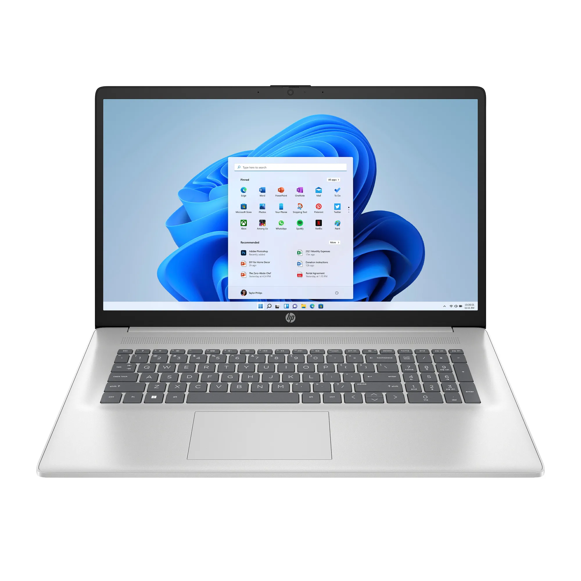 Laptop HP 17-cp3216nw 17,3" R7 7730U 16GB RAM 512GB Dysk SSD Win11 Srebrny
