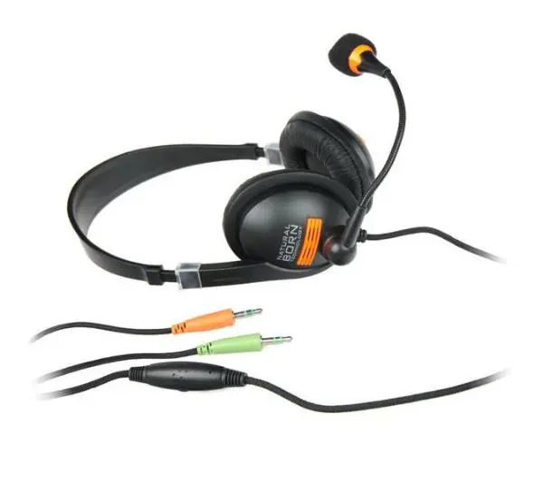 Natec Drone Nauszne Czarno-pomarańczowy