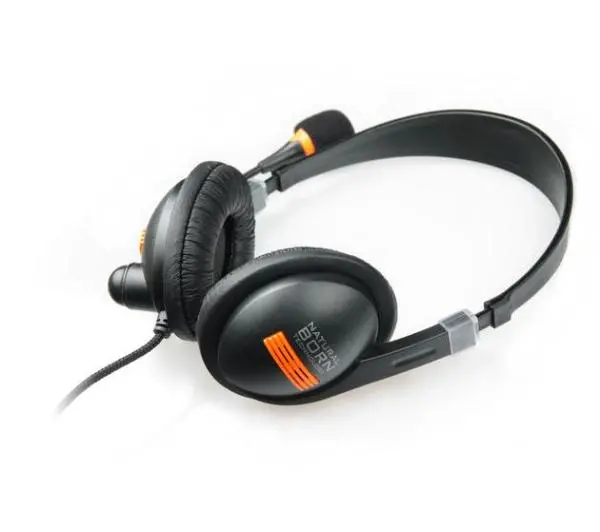 Natec Drone Nauszne Czarno-pomarańczowy