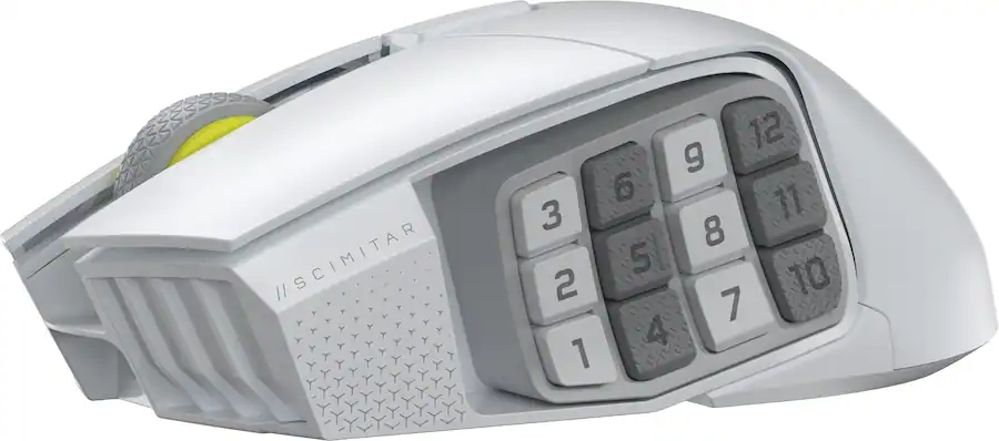 Myszka gamingowa Corsair Scimitar Elite Wireless SE Biały - Opinie