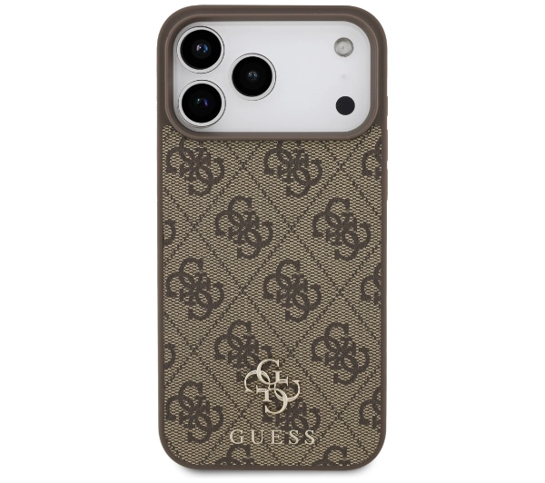 Guess 4G Small Classic Logo MagSafe do iPhone 17 Pro Max brązowy