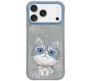 Nimmy Big Eyed Pet 2.0 Cat do iPhone 17 Szary