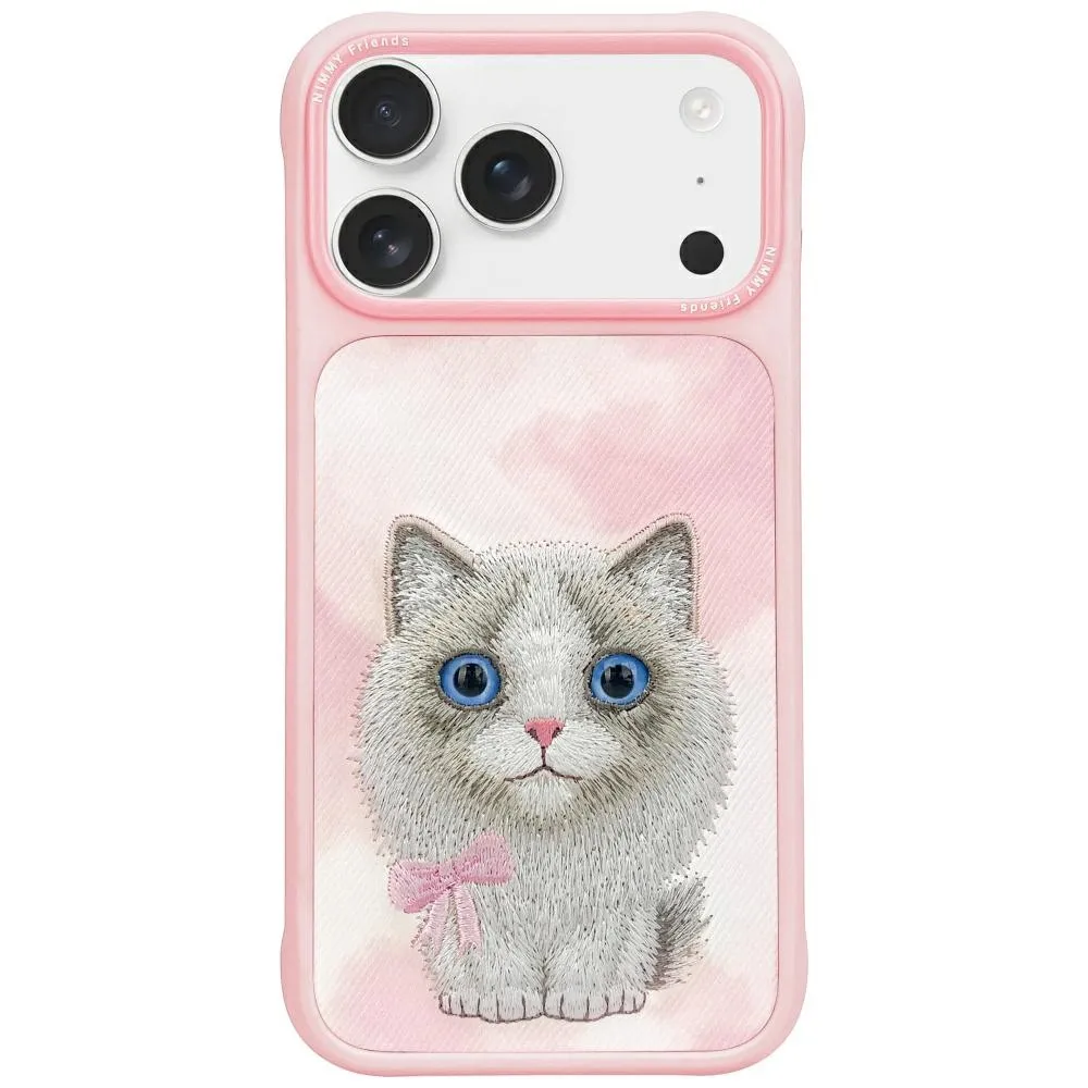 Etui Nimmy Big Eyed Pet 2.0 Cat do iPhone 17 Pro Max Różowy