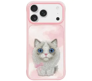 Nimmy Big Eyed Pet 2.0 Cat do iPhone 17 Pro Max Różowy