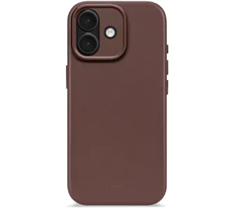 Etui Decoded Leather Backover MagSafe do iPhone 17 Brązowy