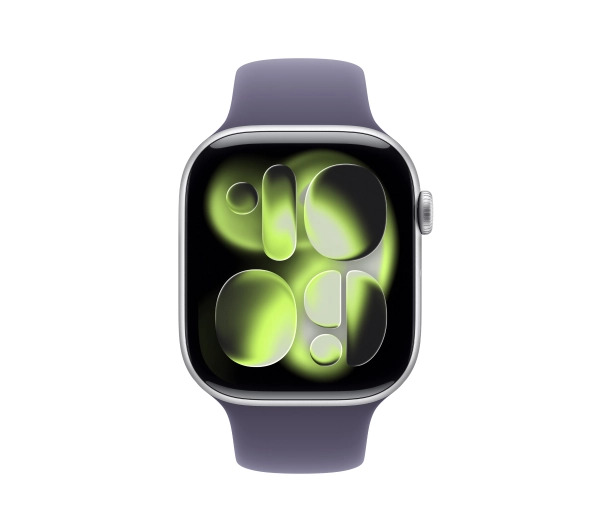Apple Watch Series 11 GPS 42mm z aluminium Srebrny Pasek sportowy Mleczny fiolet S/M - Kup na Raty - RRSO 0%