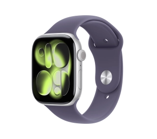Apple Watch Series 11 GPS 42mm z aluminium Srebrny Pasek sportowy Mleczny fiolet S/M - Kup na Raty - RRSO 0%
