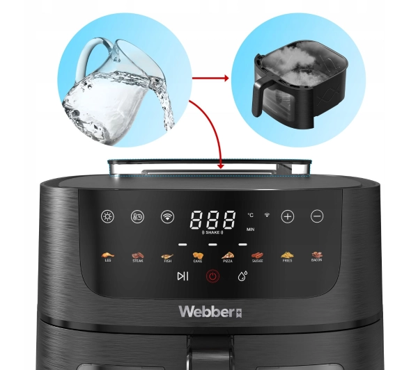 Webber AF800 1800W 8l Aplikacja mobilna - Kup na Raty - RRSO 0%