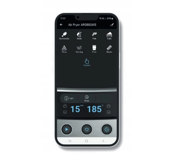 Webber AF800 1800W 8l Aplikacja mobilna - Kup na Raty - RRSO 0%