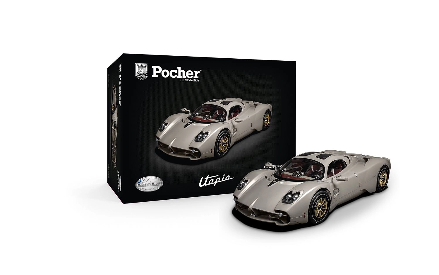 Model do składania Pocher 1:8 Pagani Utopia Coupe - Rinascimento Lucido