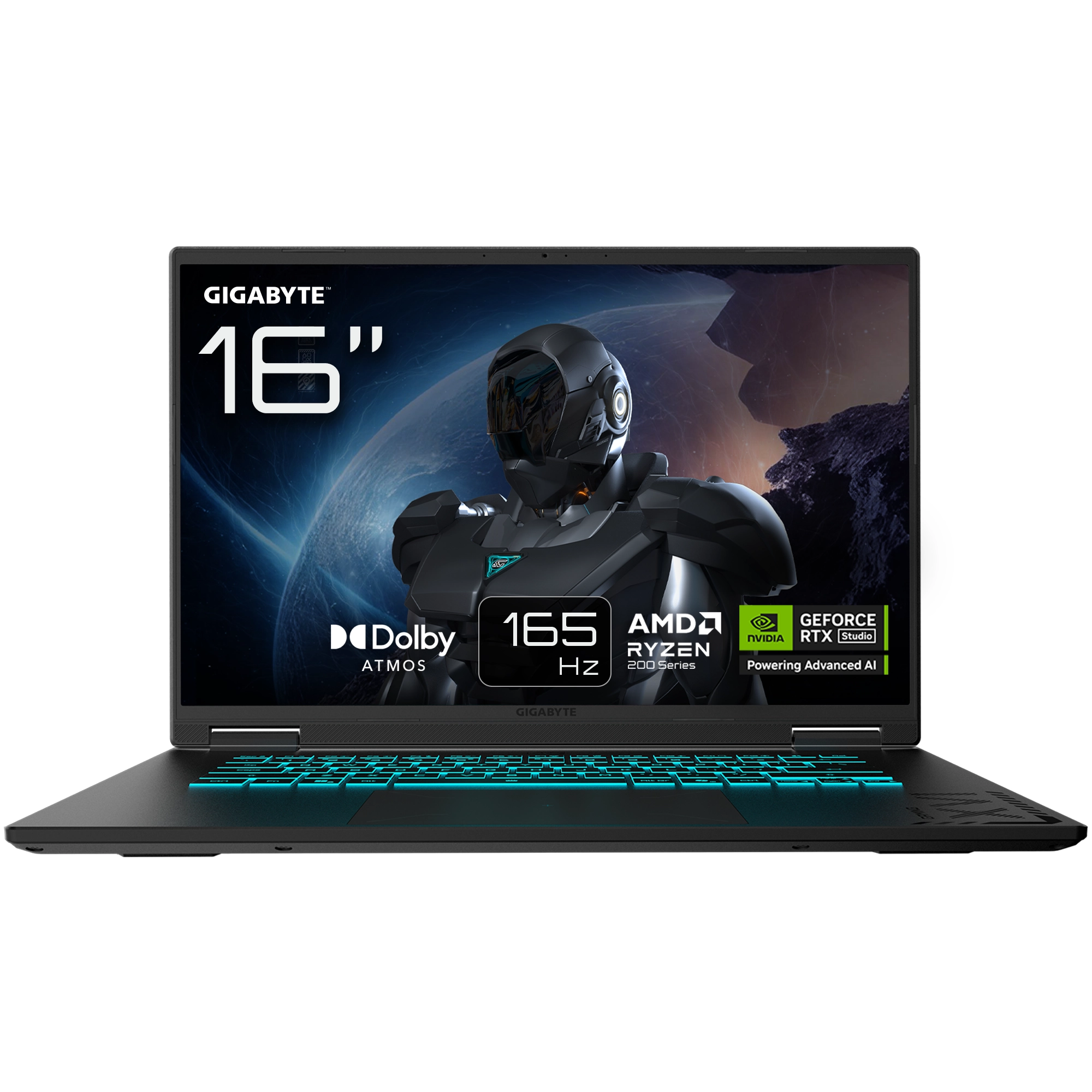 Laptop gamingowy Gigabyte Gaming A16 3THK3EE893SD 16" 165Hz R7 260 16GB RAM 512GB Dysk SSD RTX5050 DLSS4 Czarny Funkcje AI