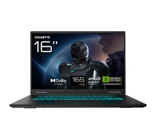 Gigabyte Gaming A16 3THK3EE893SD 16" 165Hz R7 260 16GB RAM 512GB Dysk SSD RTX5050 DLSS4 Czarny Funkcje AI - Kup na Raty - RRSO 0%