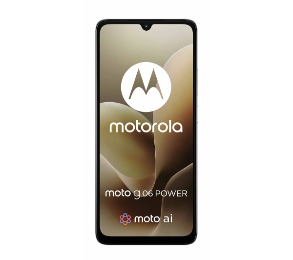 Motorola moto g06 power 4/64GB Funkcje AI 6,88" 120Hz 50Mpix Beżowy - ⚡ EURO HIT CENOWY! ⚡ - Kup na Raty - RRSO 0%