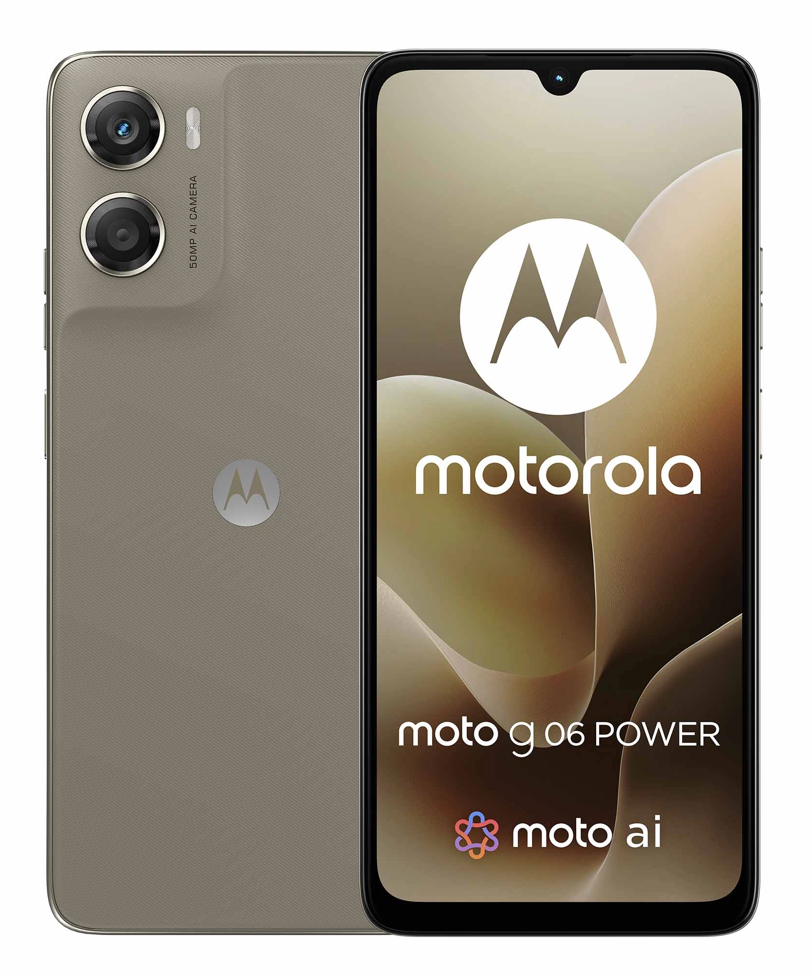 Smartfon Motorola moto g06 power 4/64GB Funkcje AI 6,88" 120Hz 50Mpix Beżowy