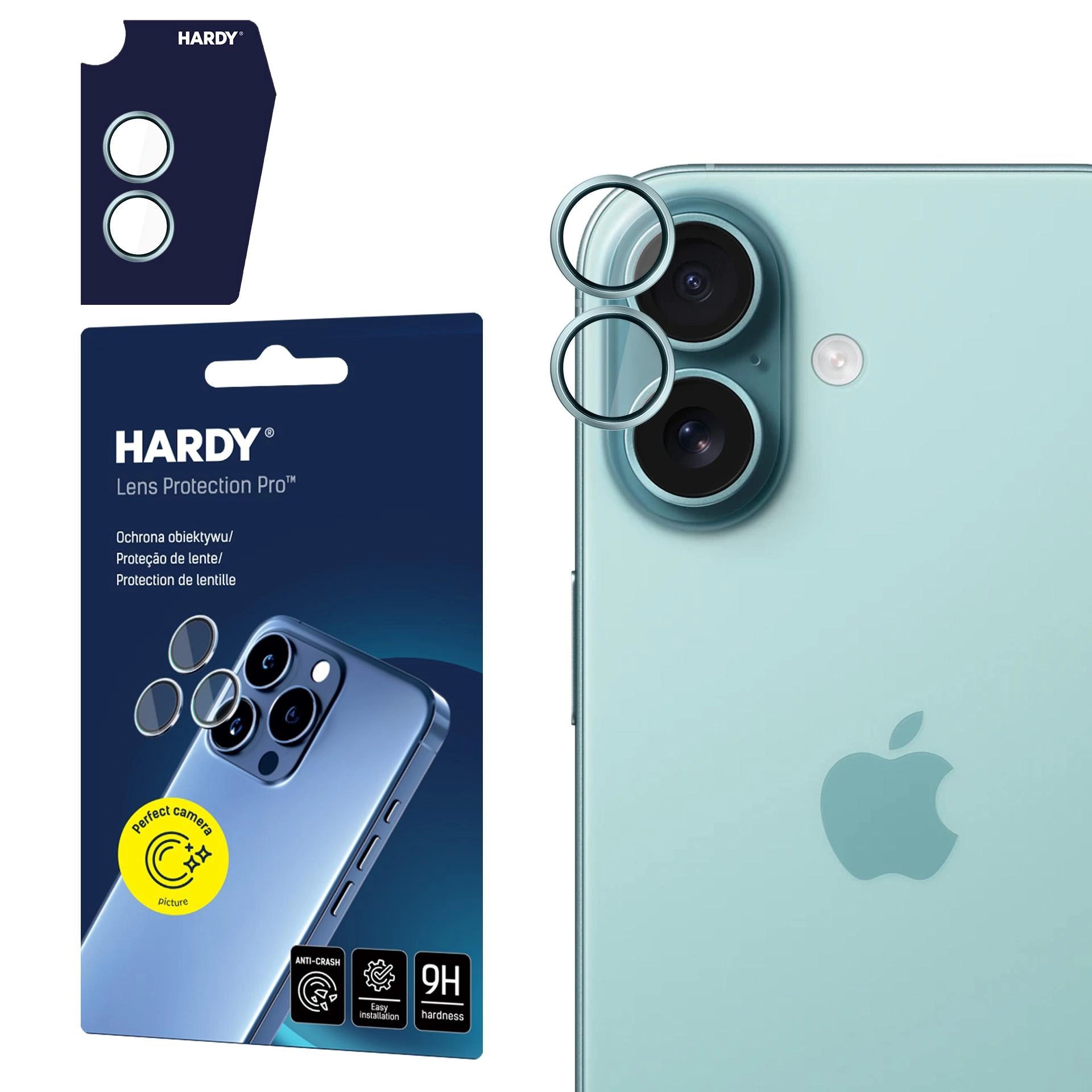 Szkło hartowane 3mk HARDY Lens Protection Pro do Apple iPhone 17