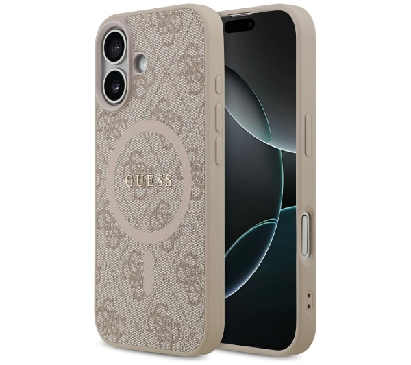 Guess 4G Ring Classic Logo MagSafe do iPhone 17 różowy