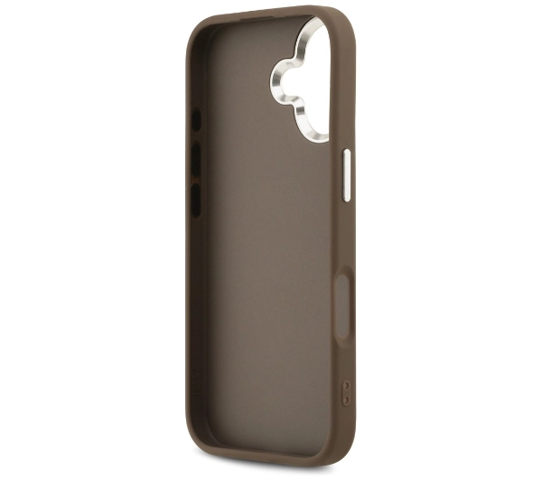 Guess 4G Big 4G Classic Logo do iPhone 17 Brązowy srebrny