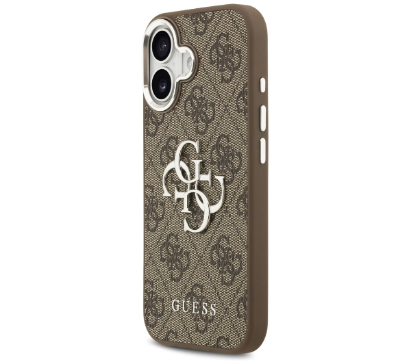 Guess 4G Big 4G Classic Logo do iPhone 17 Brązowy srebrny