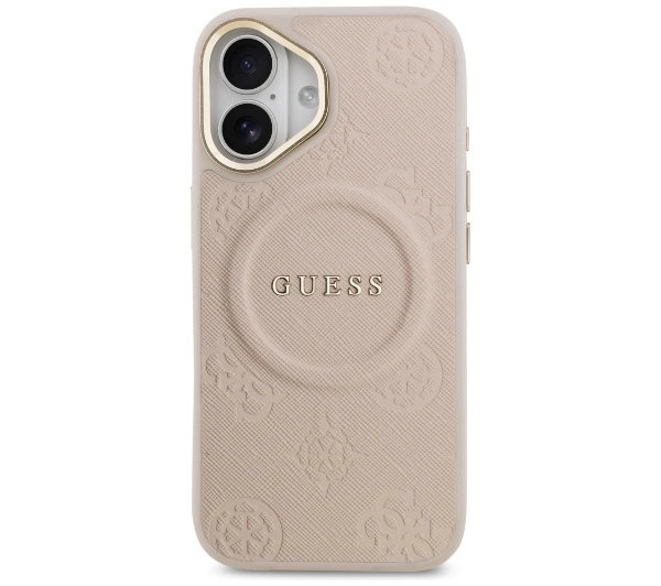 Guess Peony Hot Stamp MagSafe do iPhone 17 różowy