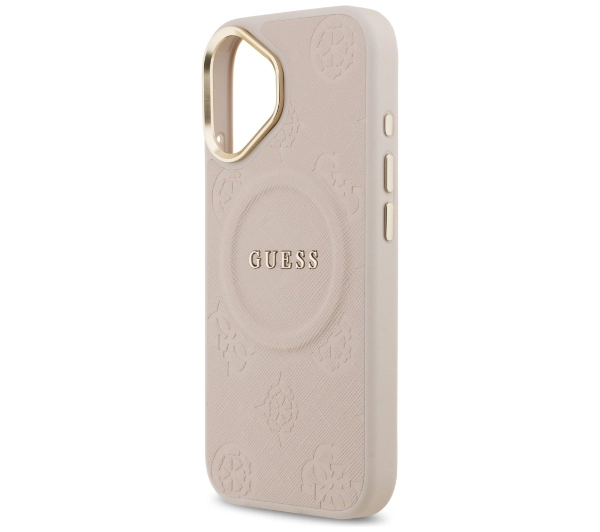 Guess Peony Hot Stamp MagSafe do iPhone 17 różowy
