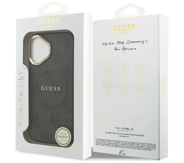 Guess 4G PU Classic Logo MagSafe do iPhone 17 czarny