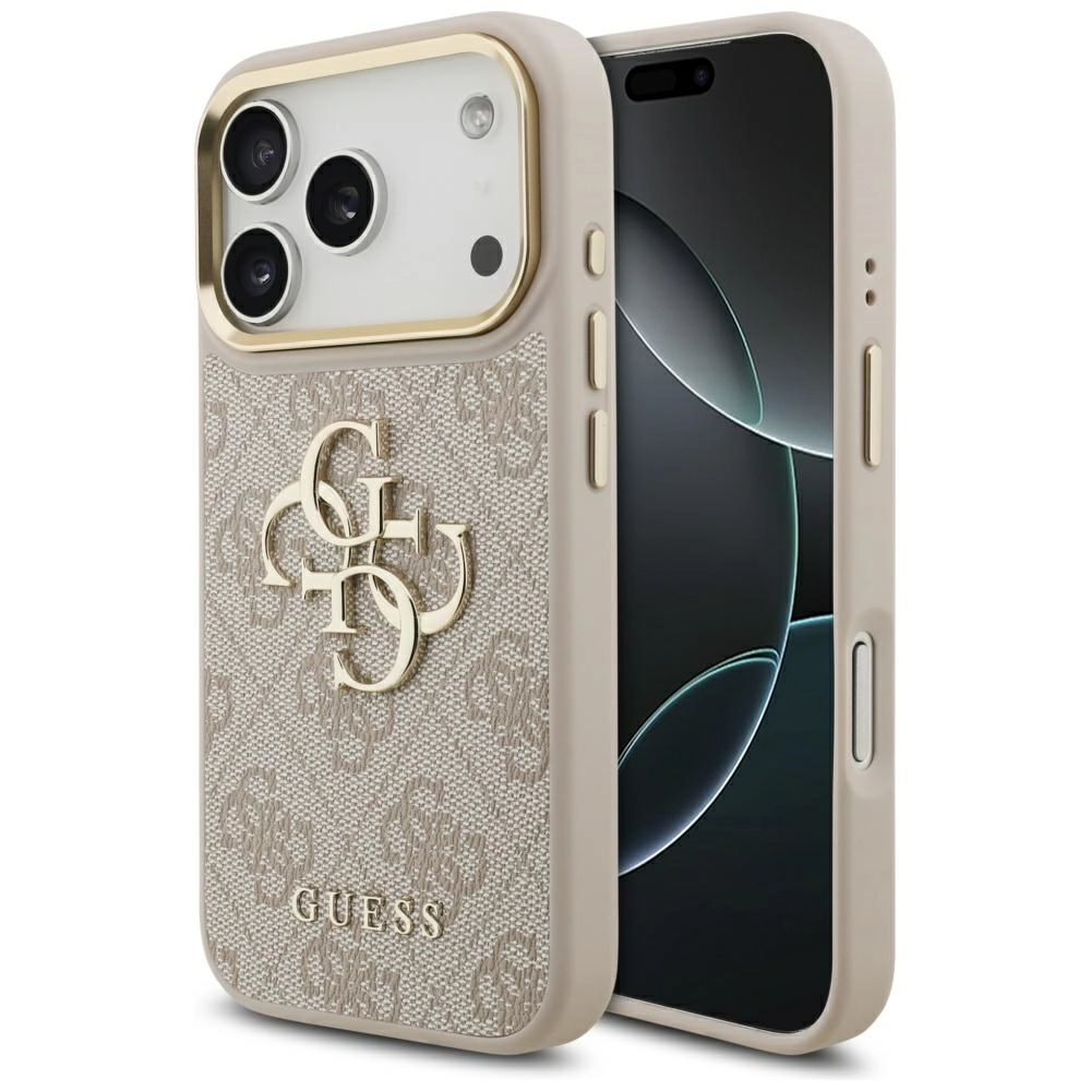 Etui Guess 4G Big 4G Classic Logo do iPhone 17 Pro różowy złoty