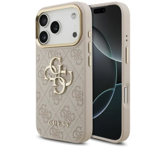Etui Guess 4G Big 4G Classic Logo do iPhone 17 Pro różowy złoty