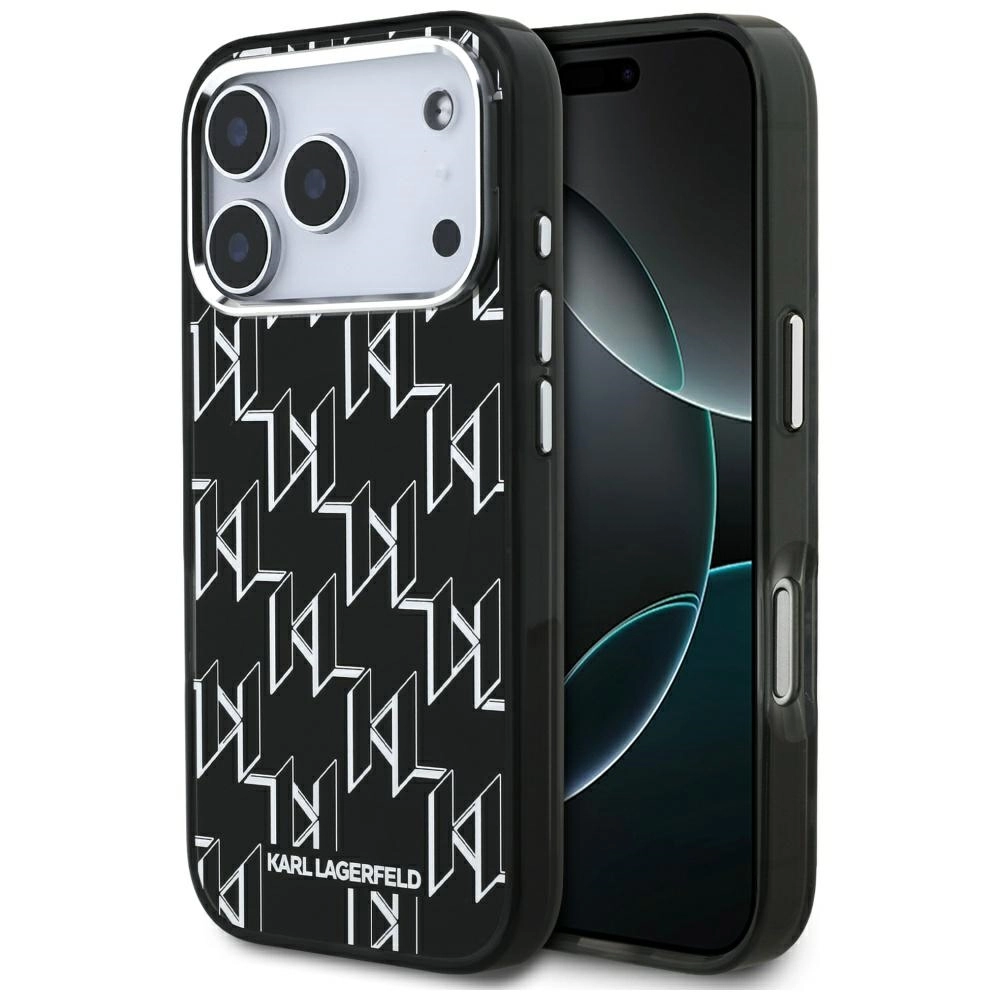 Etui Karl Lagerfeld IML KL Monogram MagSafe do iPhone 17 Pro Czarny
