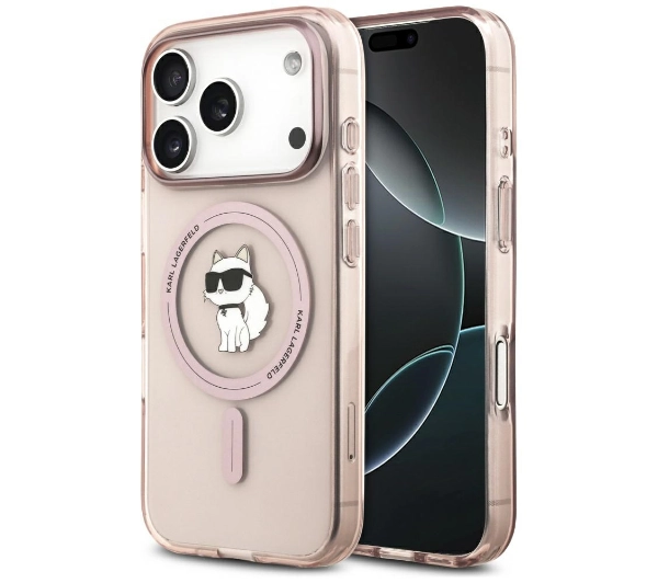 Karl Lagerfeld IML Choupette MagSafe do iPhone 17 Pro Różowy