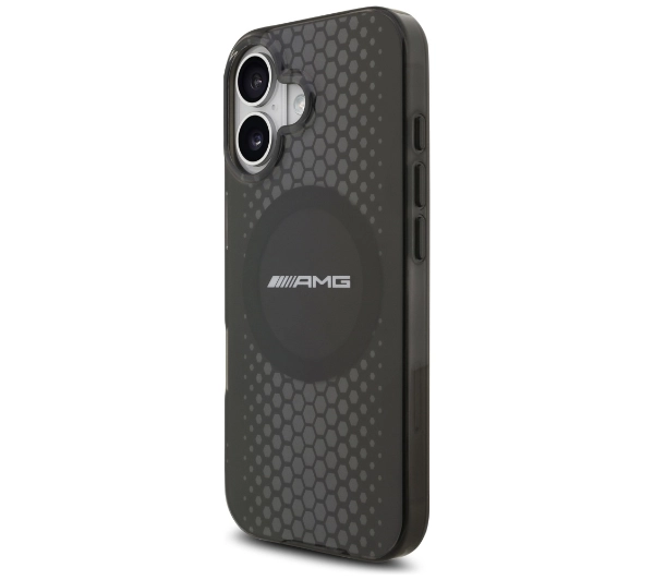 AMG Double Layer Transparent Graphics MagSafe do iPhone 17 czarny
