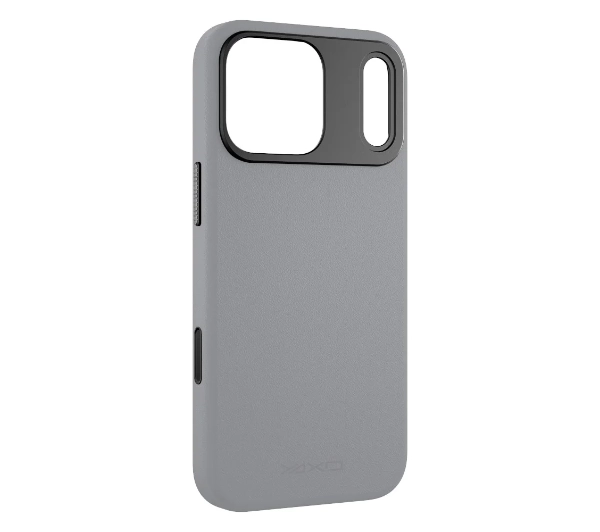Yaxo Leather Gear Slim Case MagSafe do iPhone 17 Pro Max Szary