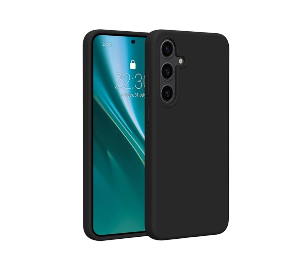 Etui ETTERI Silicone do Samsung Galaxy S24 Plus Czarny