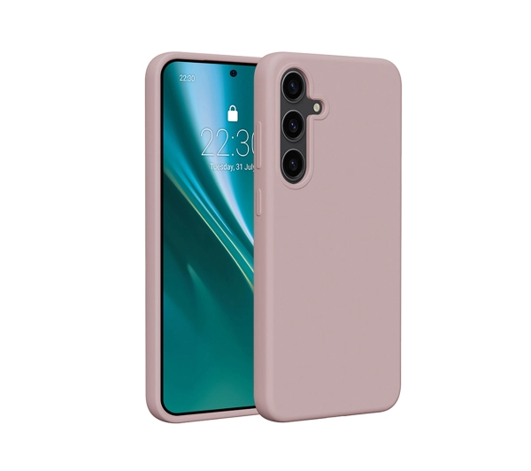 Etui ETTERI Silicone do Samsung Galaxy S24 Plus Jasnoróżowy