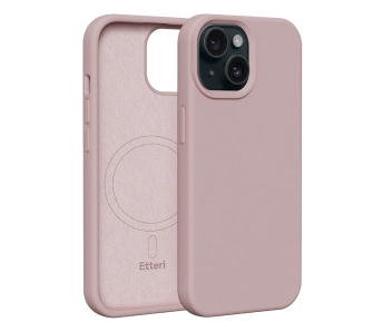Etui Etteri Silicone Case do iPhone 15 Różowy