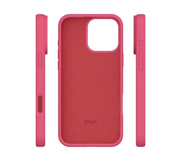 Etteri Silicone Case do iPhone 16 Pro 6,3" Malinowy