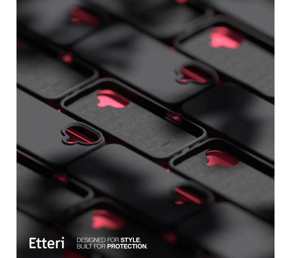 Etteri Silicone Case do iPhone 16 Plus Czarny